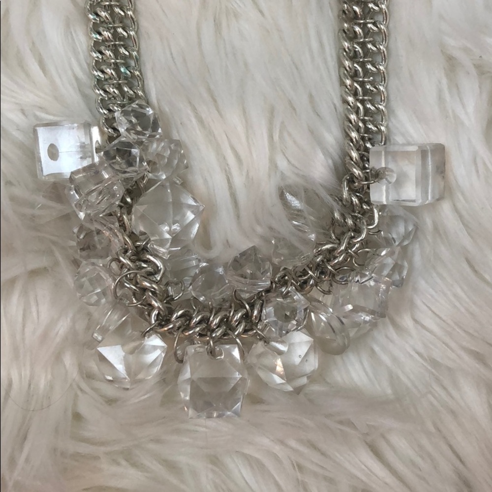 Robert Rose Clear Bauble Silver Necklace - Picture 2 of 5